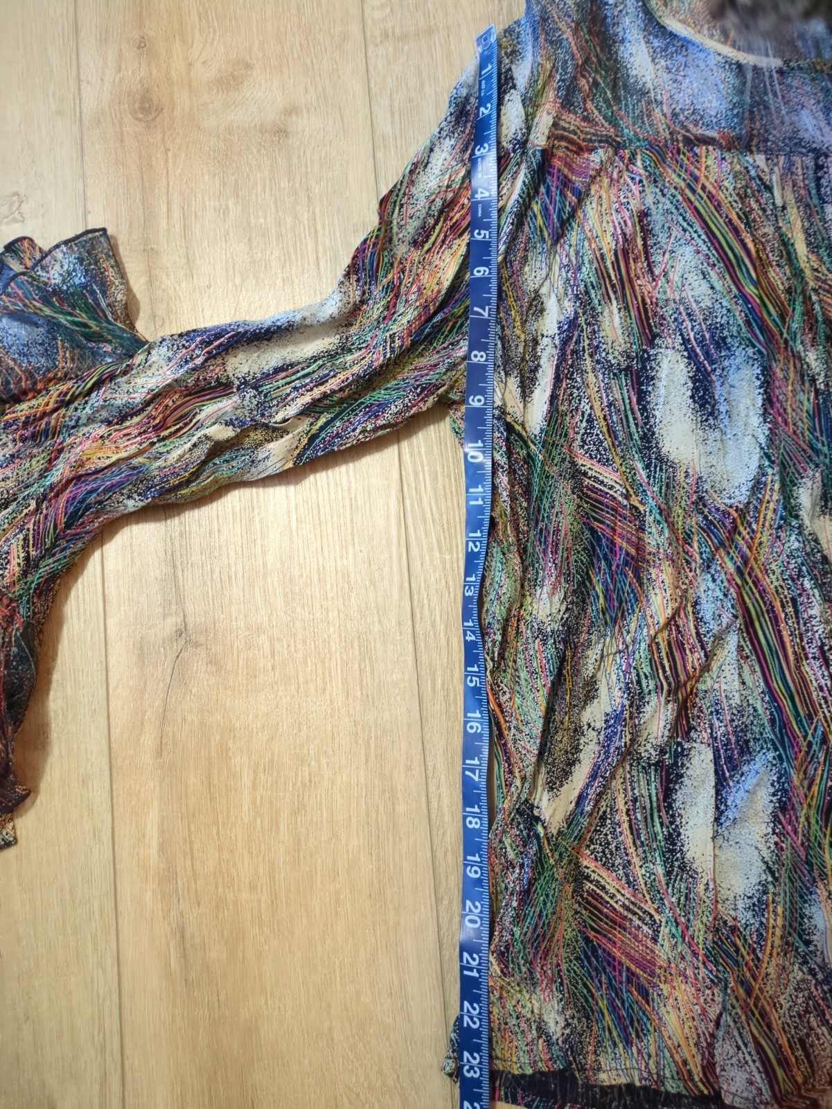 Dramatic Hippy Boho Pleated Front Mesh Collar But… - image 5