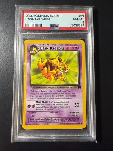 Dark Kadabra (Unlimited) graded PSA 8 for sale on eBay