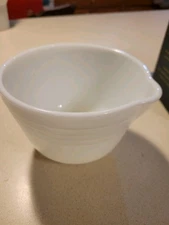 Vintage Pyrex White Milk Glass Mixing Bowl with Spout #27 Hamilton Beach USA