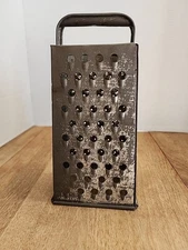 Vintage Metal Box Grater 8-1/2" High 4-1/2" Wide
