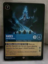 Disney Lorcana Hades Infernal Schemer 147/204 The First Chapter Super Rare NM NH