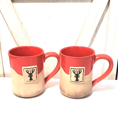 Authentic Cape Shore Set Of Moose Mugs, 15oz Coffee Tea Cappuccino 