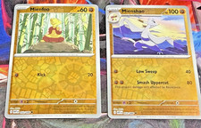 Mienfoo 052/086 + Mienshao 053/086 - 2 Cards-  REVERSE HOLO - WHITE FLARE