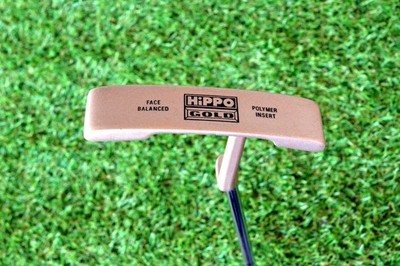 Hippo 'Hippo Gold' Putter- RH 34''- Polymer Insert/ Face Balanced- Excellent