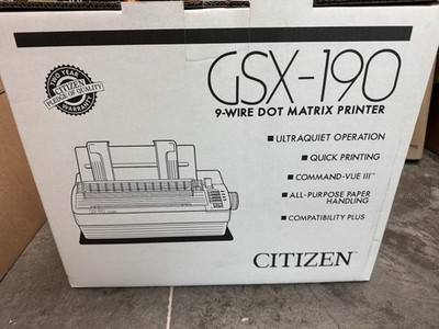 Brand New Citizen GSX-190 9-Wire Dot Matrix Printer