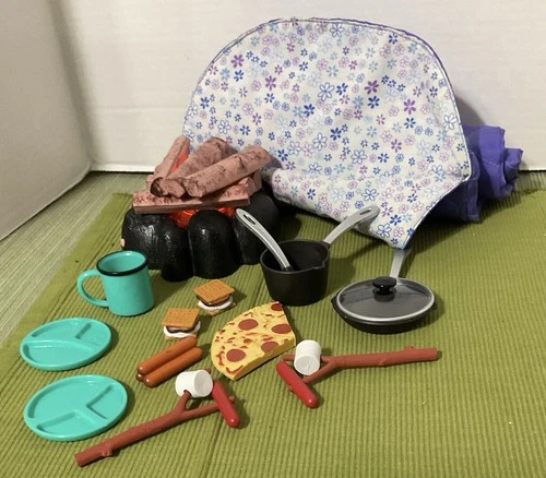 Our Generation Light Up Campfire Camping Accessories Fits American Girl 18” Doll