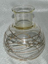 Partylite Calypso Gold Tealight Votive Candle Holder w/Insert Handblown Glass