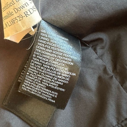 The North face Kid Roxborough Black Jacket boys size M 10 12 down filled 550 - Picture 3 of 13