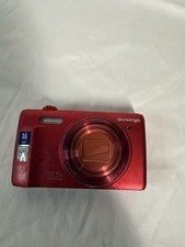 Olympus Stylus VR Series 16MP Red Digital Camera 12.5x Optical Zoom Untested