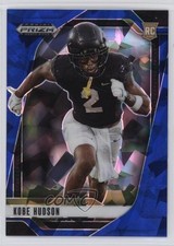 2025 Panini Prizm Draft Picks Blue Ice Prizm 10/149 Kobe Hudson #136 3hd