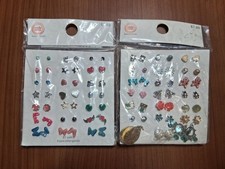 NEW Wonder Nation Girls Earring Bundle 42 Pairs Hypo Allergenic Y2K Boho AF3