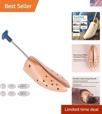 Wooden Shoe Width Stretcher Adjustable Expander for Men  Women Relieves Tigh...
