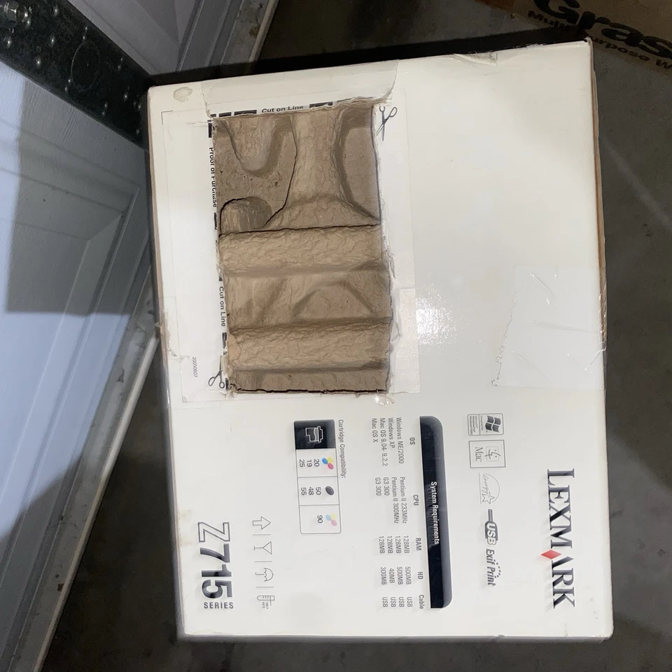 Lexmark Z715 Color Ink Jet Printer, Ink, 2003 Brand New Sealed In Box See Pics - Image 4 of 4