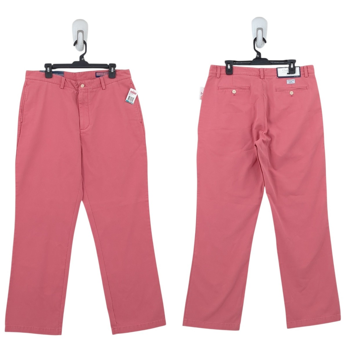 Vineyard Vines Men 35 x 32 Club Pants Lobster Reef Pink Classic