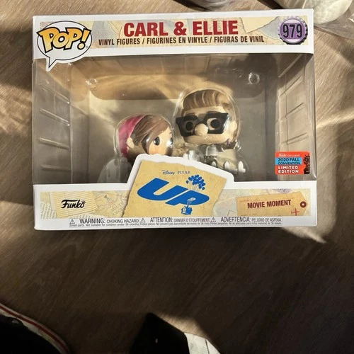 Funko Pop 979 Disney Pixar’s UP Carl And Ellie Mail Box NYCC CONVENTION Sticker!