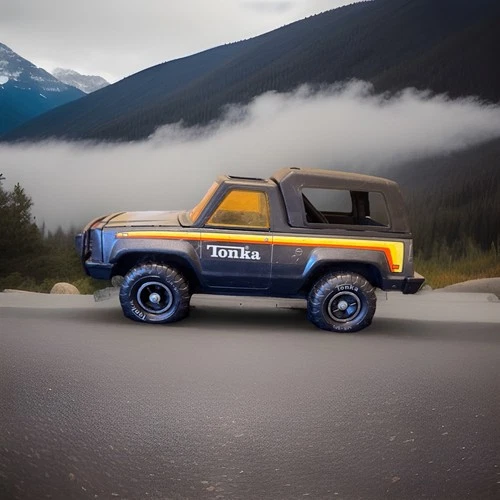 Vintage 1979 Tonka Big Duke Roughneck Bronco 20" Pickup Truck MR-970 Tires