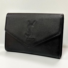 Borsa pochette Yves Saint Laurent nera YSL Cassandra borsa pelle vintage
