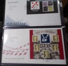 GB QEII FDC x 2. Lest We Forget and End of the War (486)