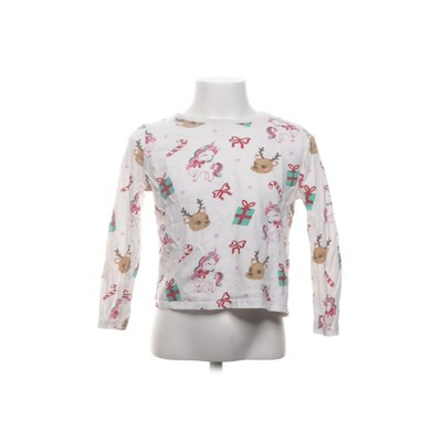 Primark Cares, Langarmshirt, Größe: 116, Weiß/Mehrfarbig, Baumwolle #RFH