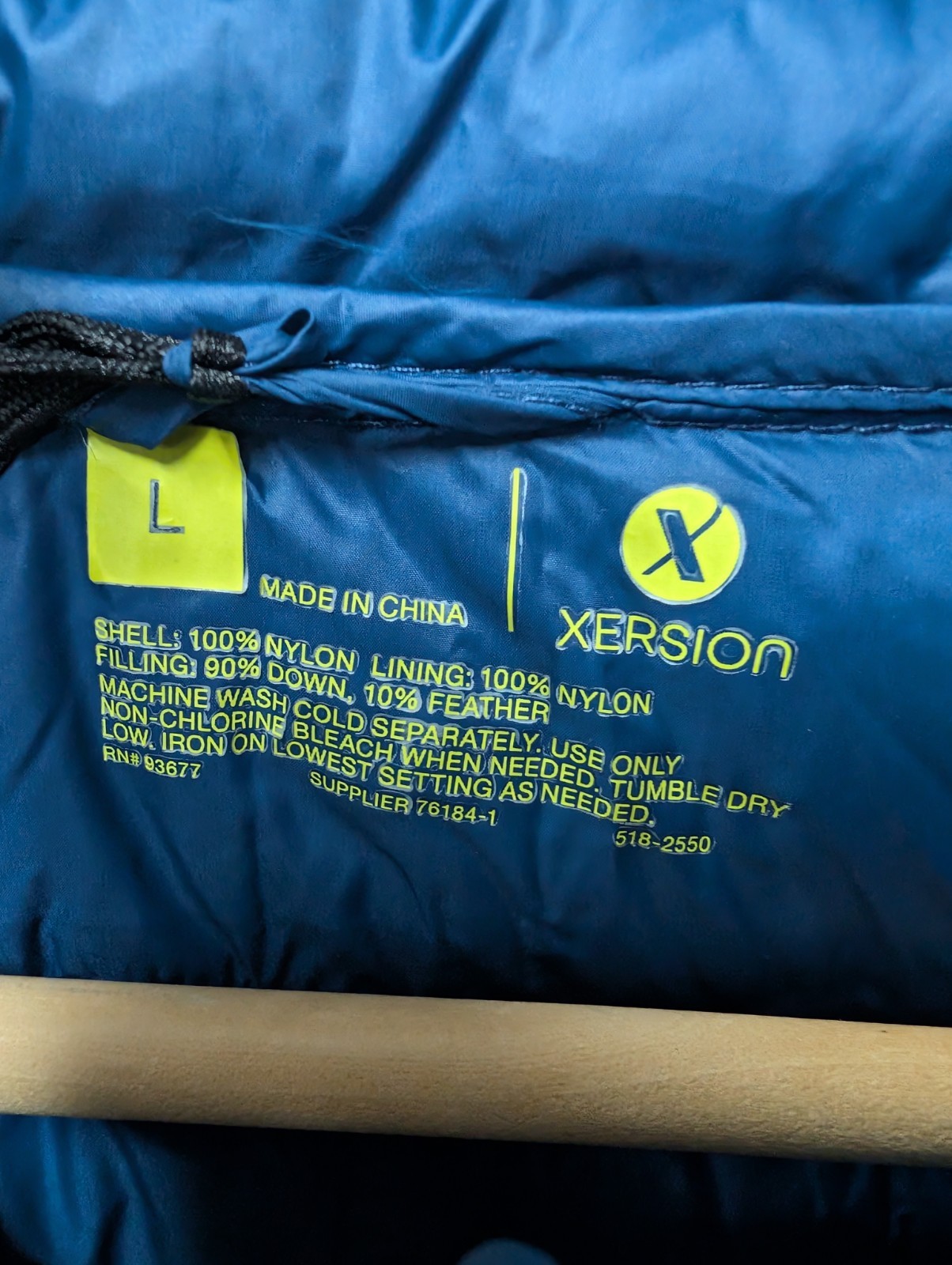 Xersion Packable Down Puffer Jacket Blue Men's Si… - image 3