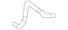 Genuine Toyota Engine Coolant Hose 16262-37010