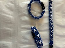 3 x Scotland Paracord Wristbands 21 cms