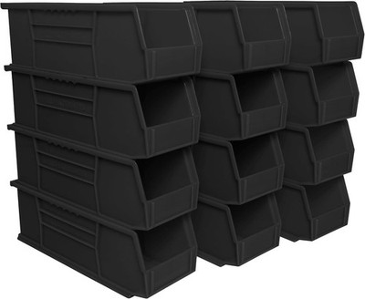 30234 AkroBins Plastic Storage Bins Space-Saving Stackable Bins for Garage