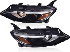 Front Halogen Headlights Assembly Headlamp Pair Compatible with Chevy Malibu 201