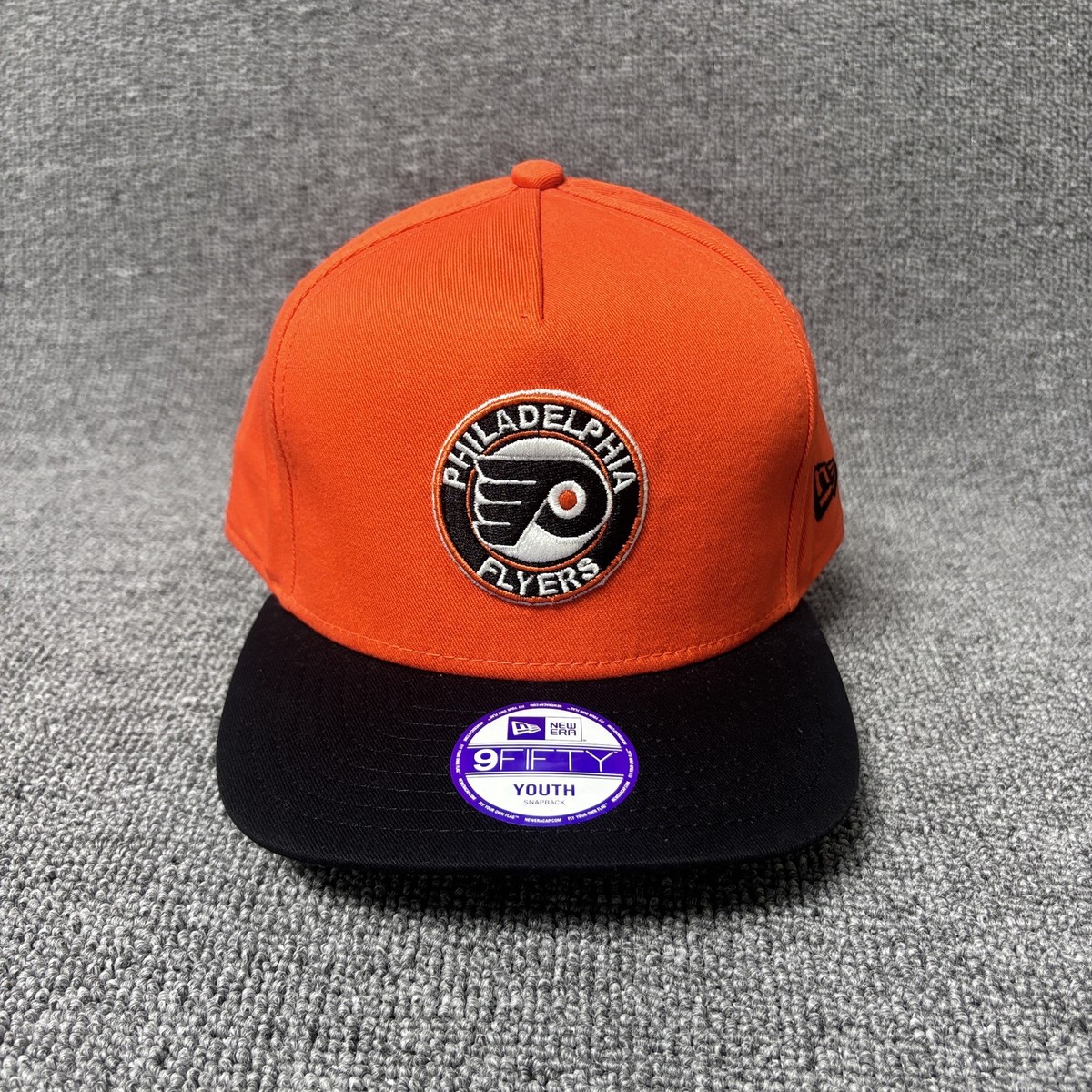 Philadelphia Flyers New Era 9FIFTY Youth Snapback Hat Orange Black Hockey