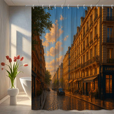 Chic Waterproof Shower Curtain for Modern Farmhouse Bathroom Decor