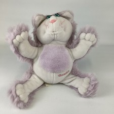 Fisher Price Purr-Tenders Hop-Purr Purple Cat Toy 8404 Plush Stuffed Animal 1987