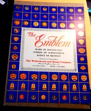 VERY RARE WHITEHEAD & HOAG EMBLEM CATALOG,SYMBOL OF ACHIEVEMENT,BADGE OF RESPECT