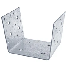 2 PCS Half Post Base Fit 6 x 6 Post Anchor Connector Steel Brackets for Deck ...