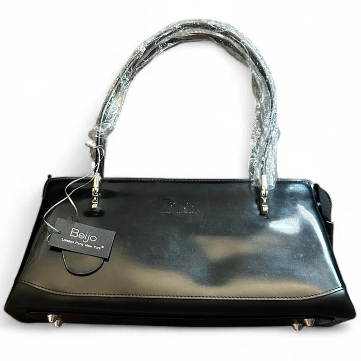 Beijo Green and Black Women\'s Bag patent leather backpack PVC Vinyl Beijo Patent Bags & Handbags for Women for sale | eBay main image 4