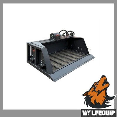 Wolfequip 72'' Vibrating Soil Screener Bucket Skid Steer Bucket Hydraulic Sifter