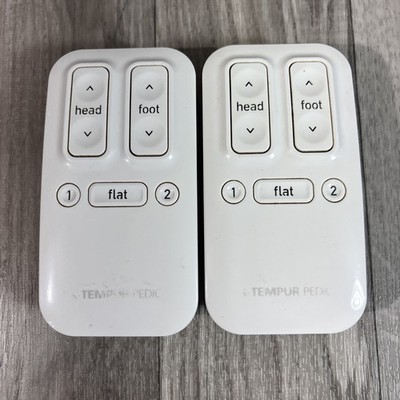 2 Tempur-Pedic TEB-100-R Wireless Adjustable Bed Remote Control 1 Good 1 Parts
