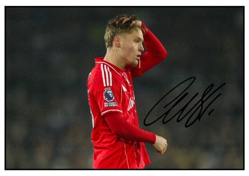 12374. Luca Netz Signed Pictures (A4 Prints) Nottingham Forest Monchengladbach