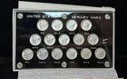 Mercury Dime 10C Silver Coin Set In Capital Plastic Holder 15 Coins -II