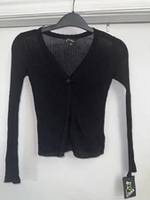 art class girls black cardigan Size medium