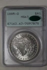 1885-O 1.00  PCGS  MS63 ***CAC***   Morgan Silver Dollar,Miss Liberty Head