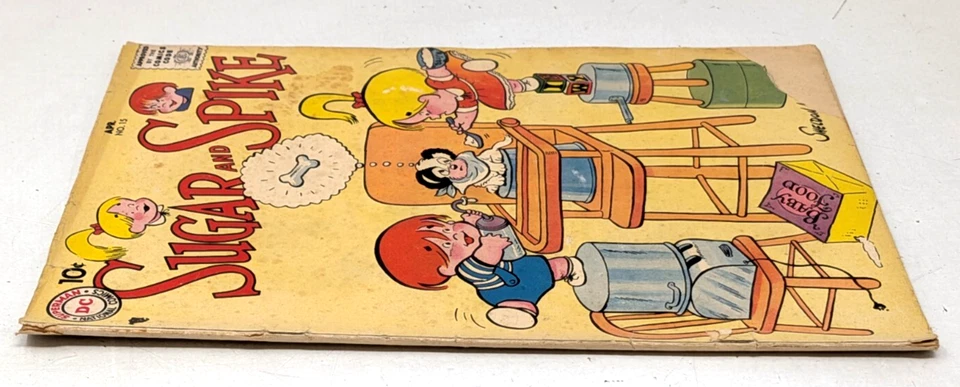 Винтажные бумажные куклы серебряного века 1958 DC National Comics Sugar and Spike апрель No15 - Изображение 3 из 4