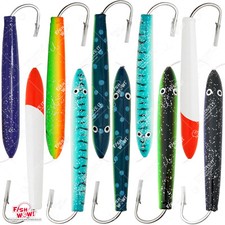 10pcs 6" Fishing Cedar Plugs Rig Tuna Mahi Trolling Wood Lure 10/0 Hook 5-color
