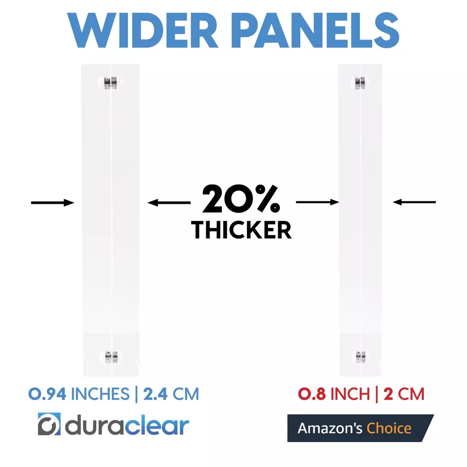 Панорамная акриловая фоторамка 4x10 — безрамочный и толстый дизайн — идеально подходит для фотографий - Изображение 2 из 4