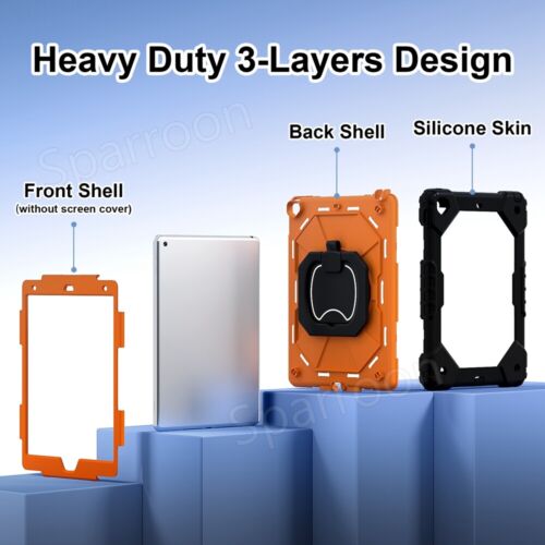 Shockproof Heavy Duty Hard Case for iPad 5/6/7/8/9/10th Gen Air 4 5 Pro 11 2024 - Picture 69 of 126