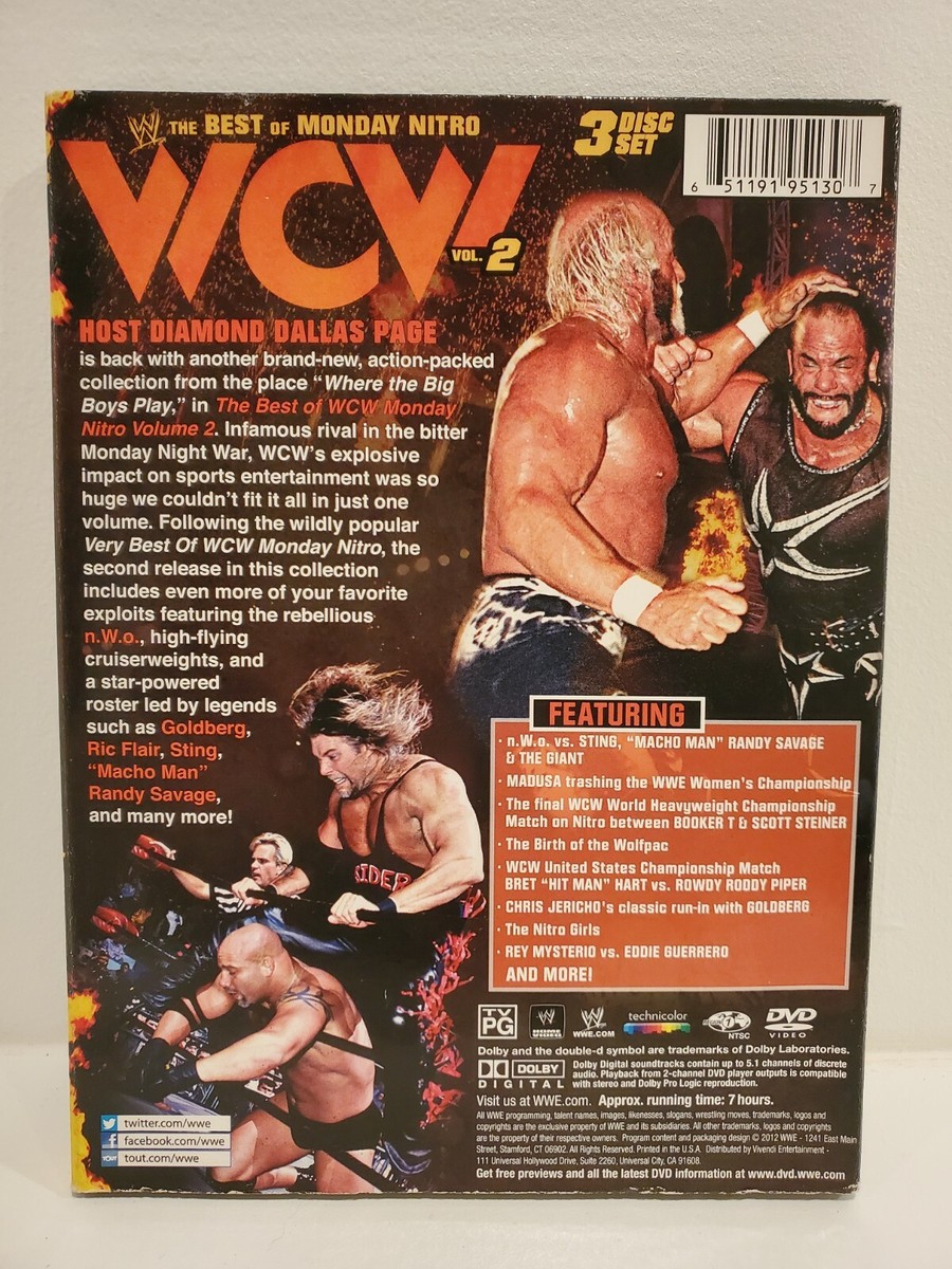 WWE: The Best of WCW Monday Nitro, Vol. 2 (DVD, 2013, 3-Disc Set