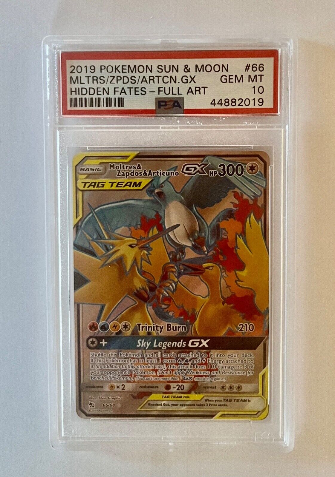 Moltres & Zapdos & Articuno GX sm10b 059/054 Japanese PSA 10 – TBC