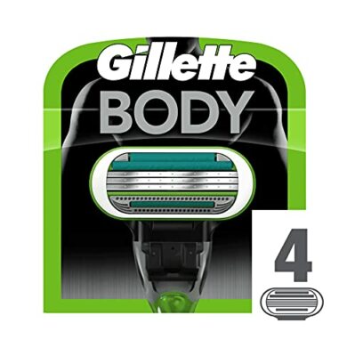 Gillette Body Rasierklingen für Körperrasierer mit Hautschutz, 4 Ersatzklingen