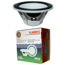 SUBWOOFER MARINO IMPERMEABILE PYLE PLMRW12 12" 30,00 CM 300 MM BIANCO 600 WATT