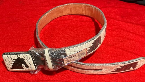 Cinto Bordado A Mano piteado Caballo Size 42 Cinto Vaquero Charro