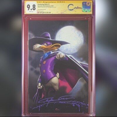 DARKWING DUCK#1 CRAIN VARIANT COVER CGC 9.8 SS SKETCH BY CLAYTON CRAIN MURDER